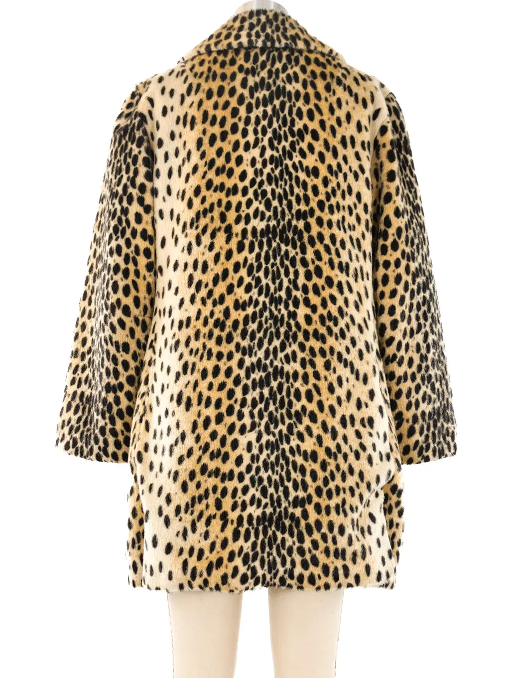 1960's Faux Leopard Swing Coat