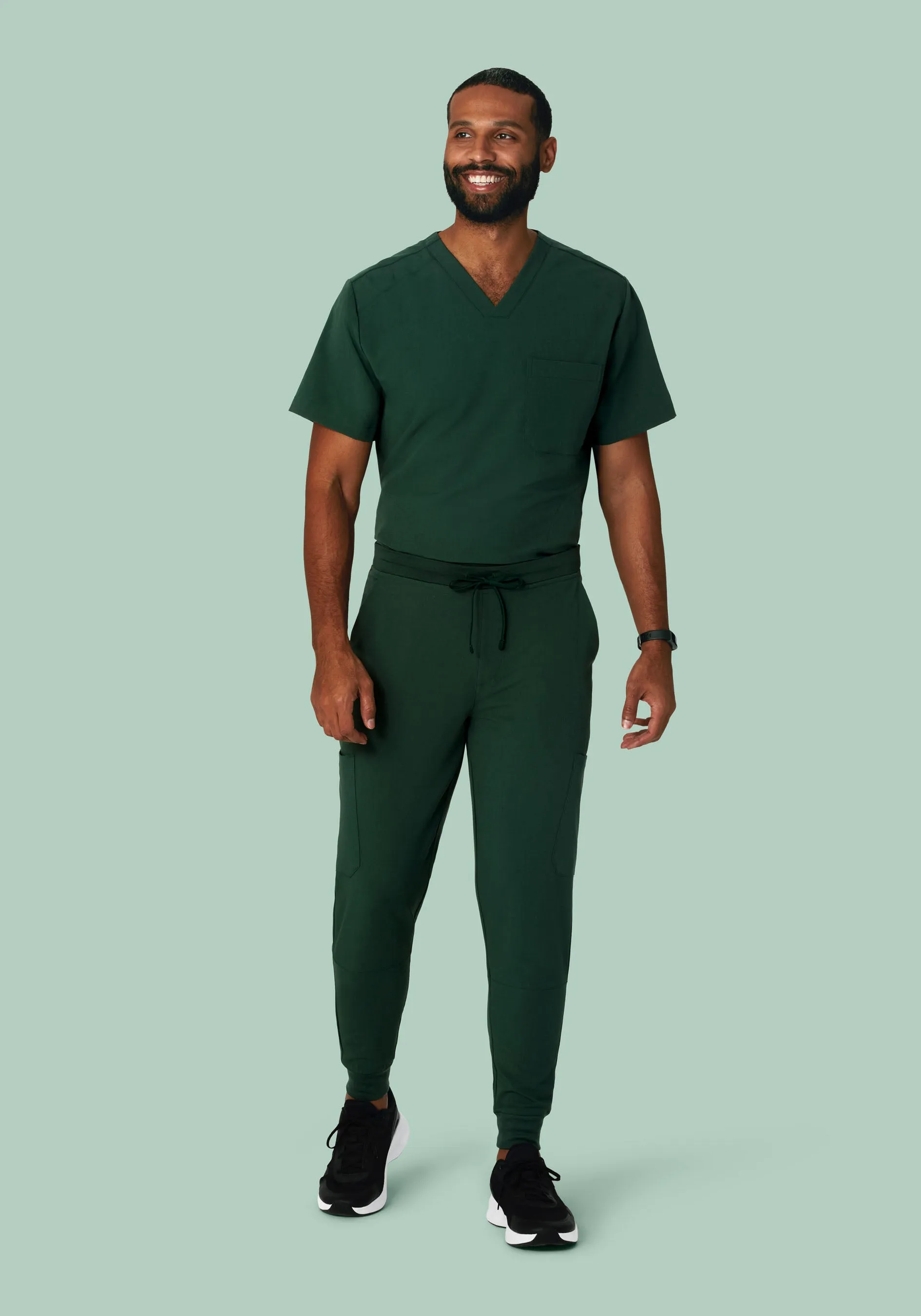 7 Pocket Joggers Midnight Green