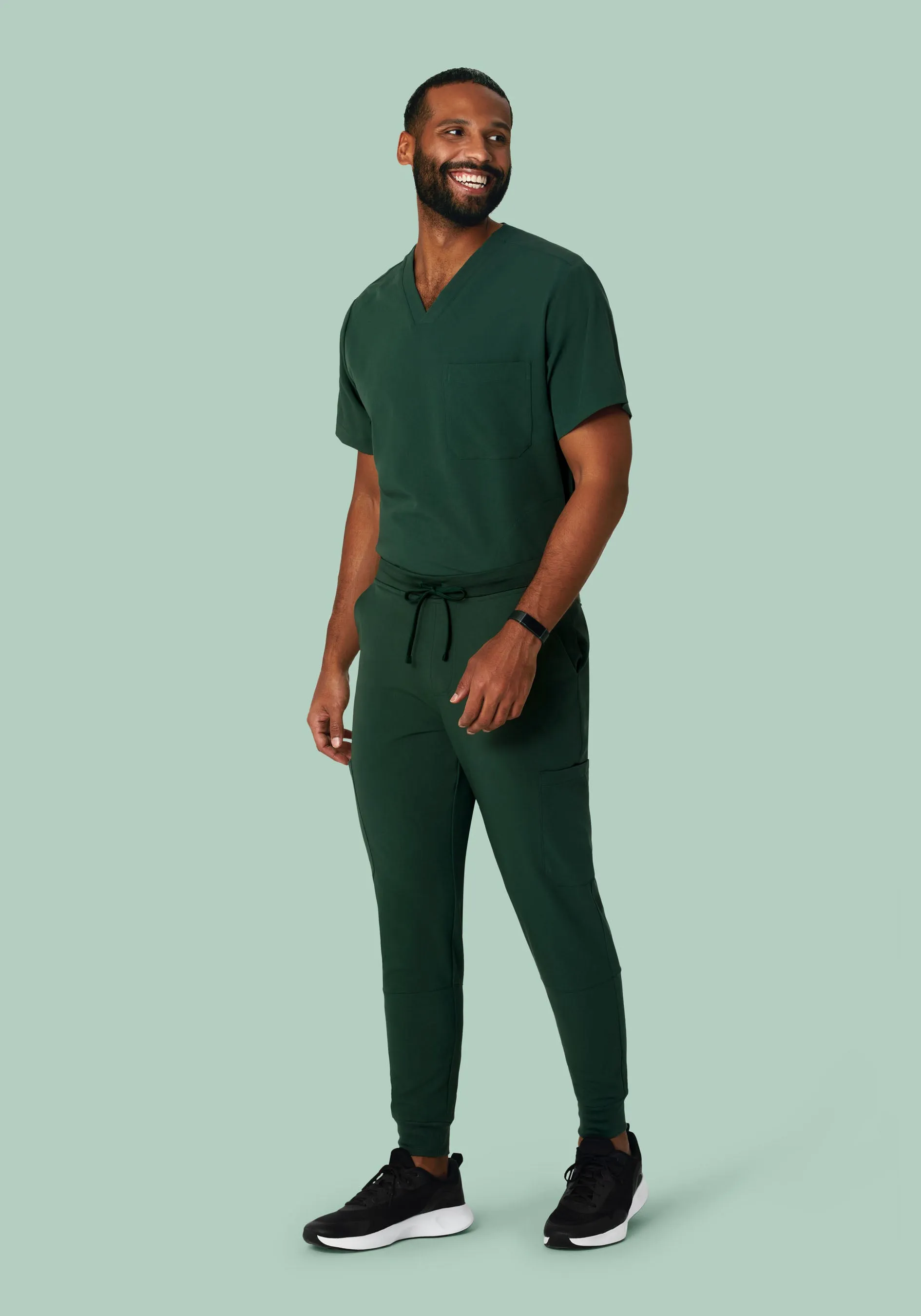 7 Pocket Joggers Midnight Green