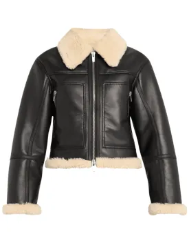 A.L.C. Avery Faux Shearling Moto Jacket