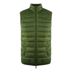 Aquascutum London Logo Army Green Lightweight Gilet Jacket