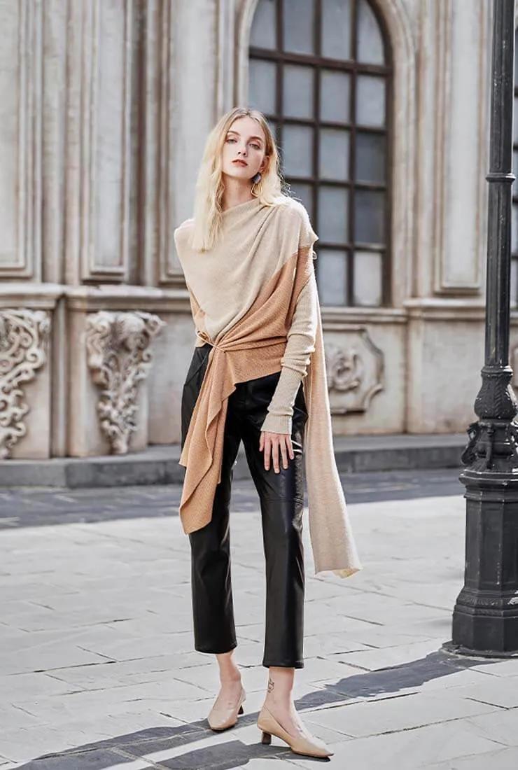 Autumn And Winter Ankle-length Leather Pants