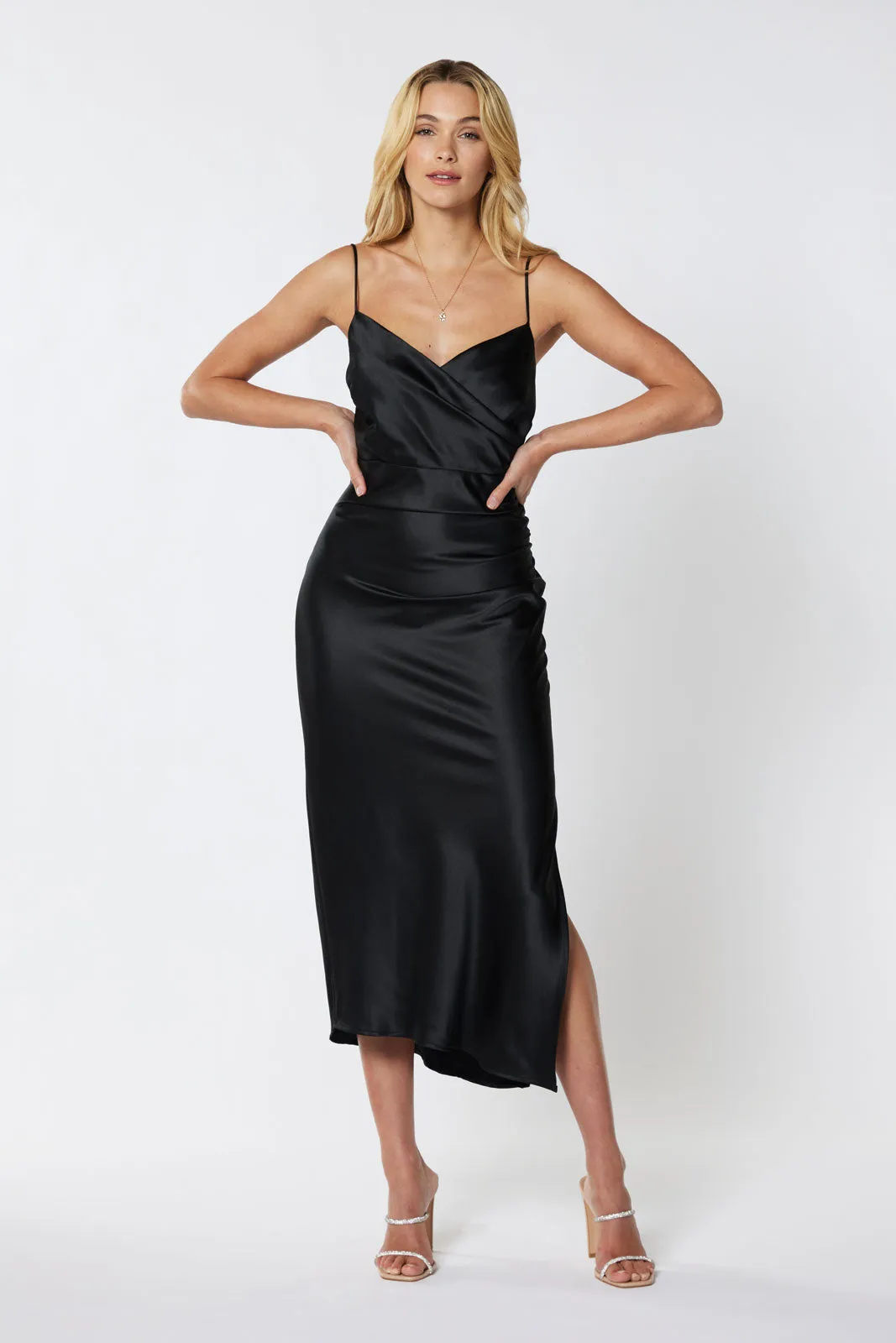 Billie Gathered Midi Dress