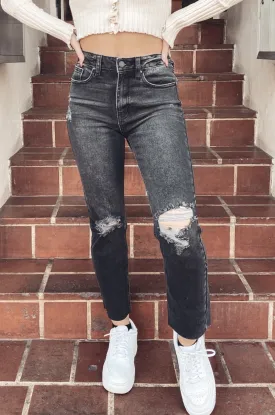 Bowie Straight Destructed Jeans