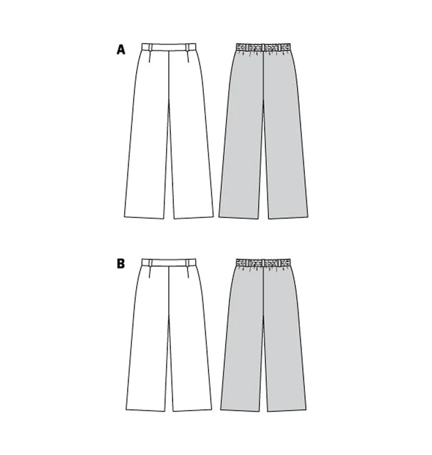 Burda Sewing Pattern 5969 Misses' Wide Leg Pants