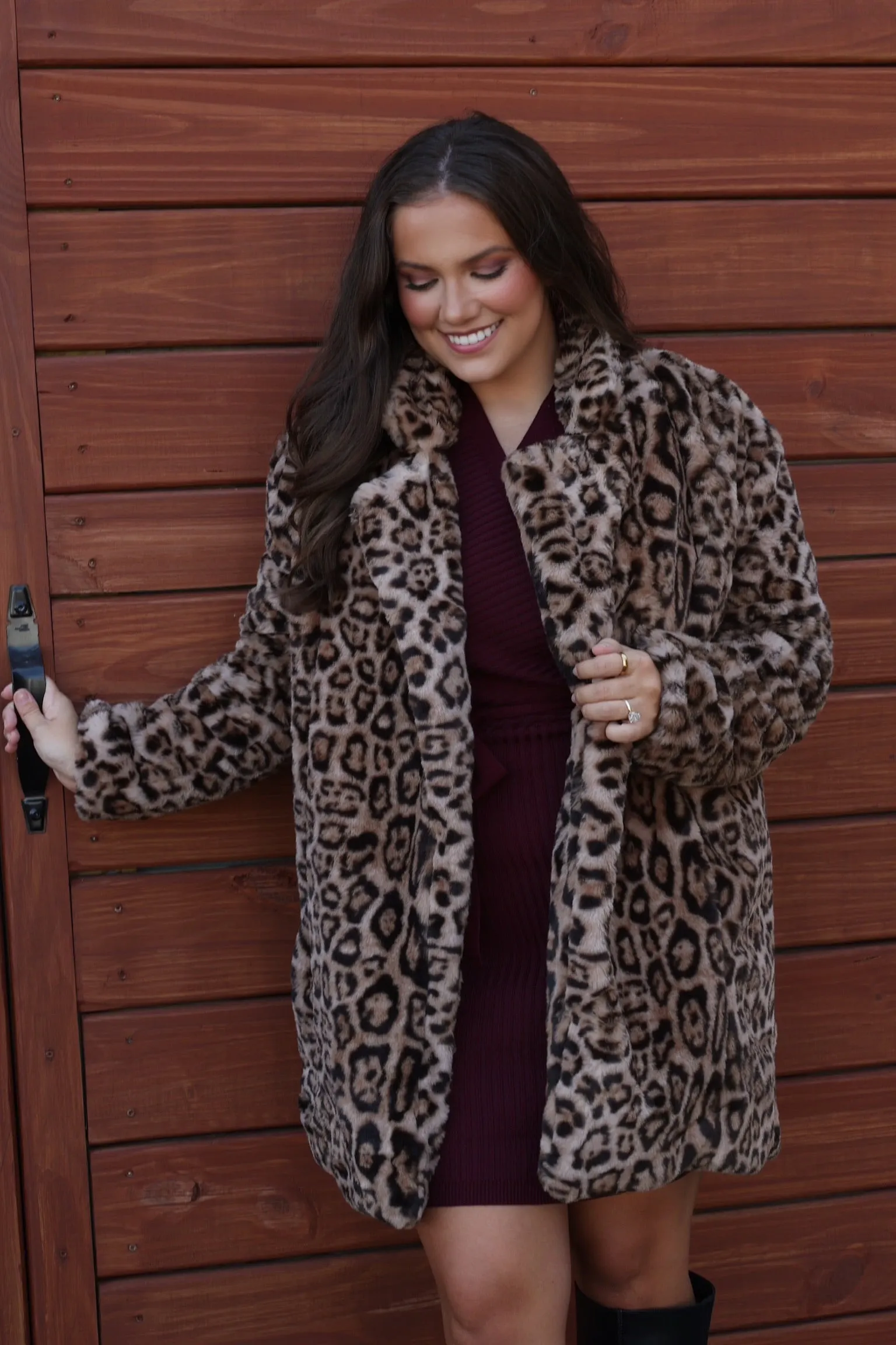 City Leopard Coat