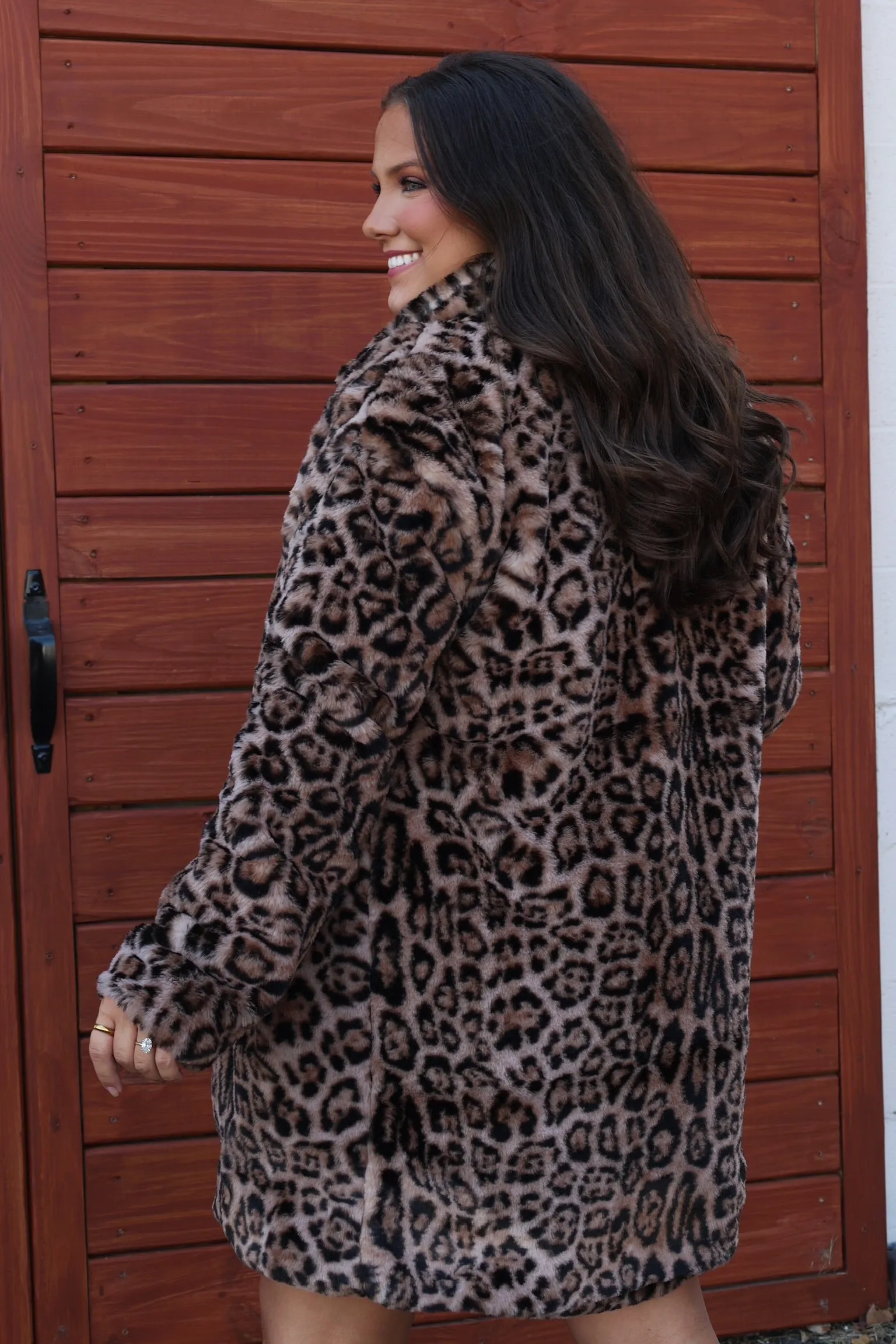 City Leopard Coat