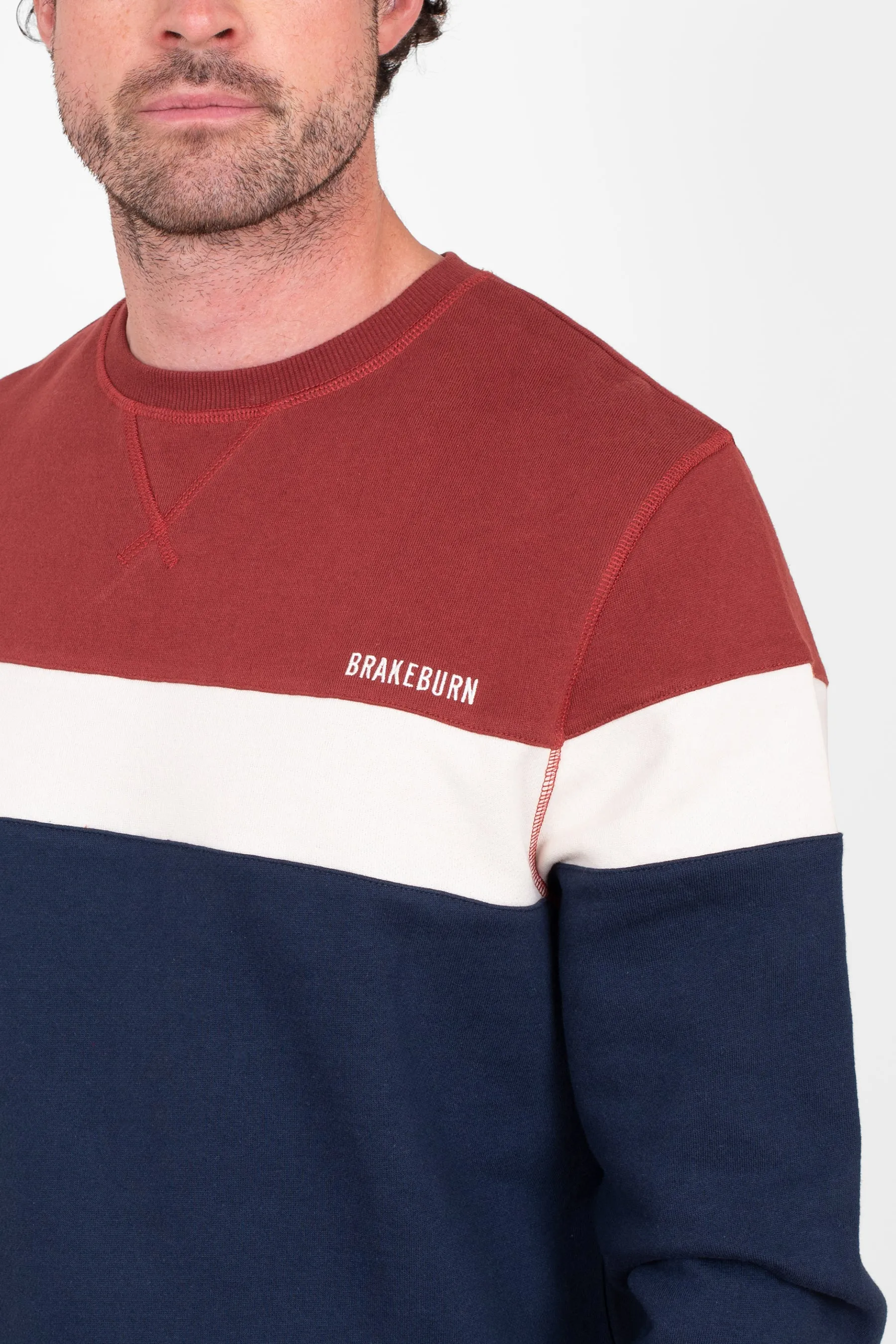 Colour Block Crew Neck Sweatshirt