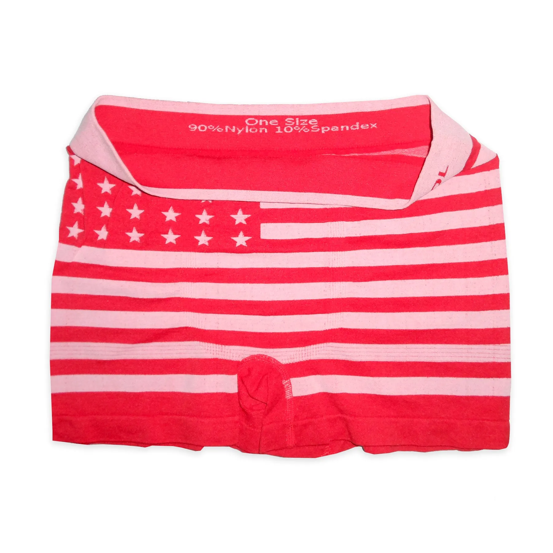 Crazy Cool Stretches Seamless Mens Boxer Briefs Underwear 6-Pack Set - American Flag