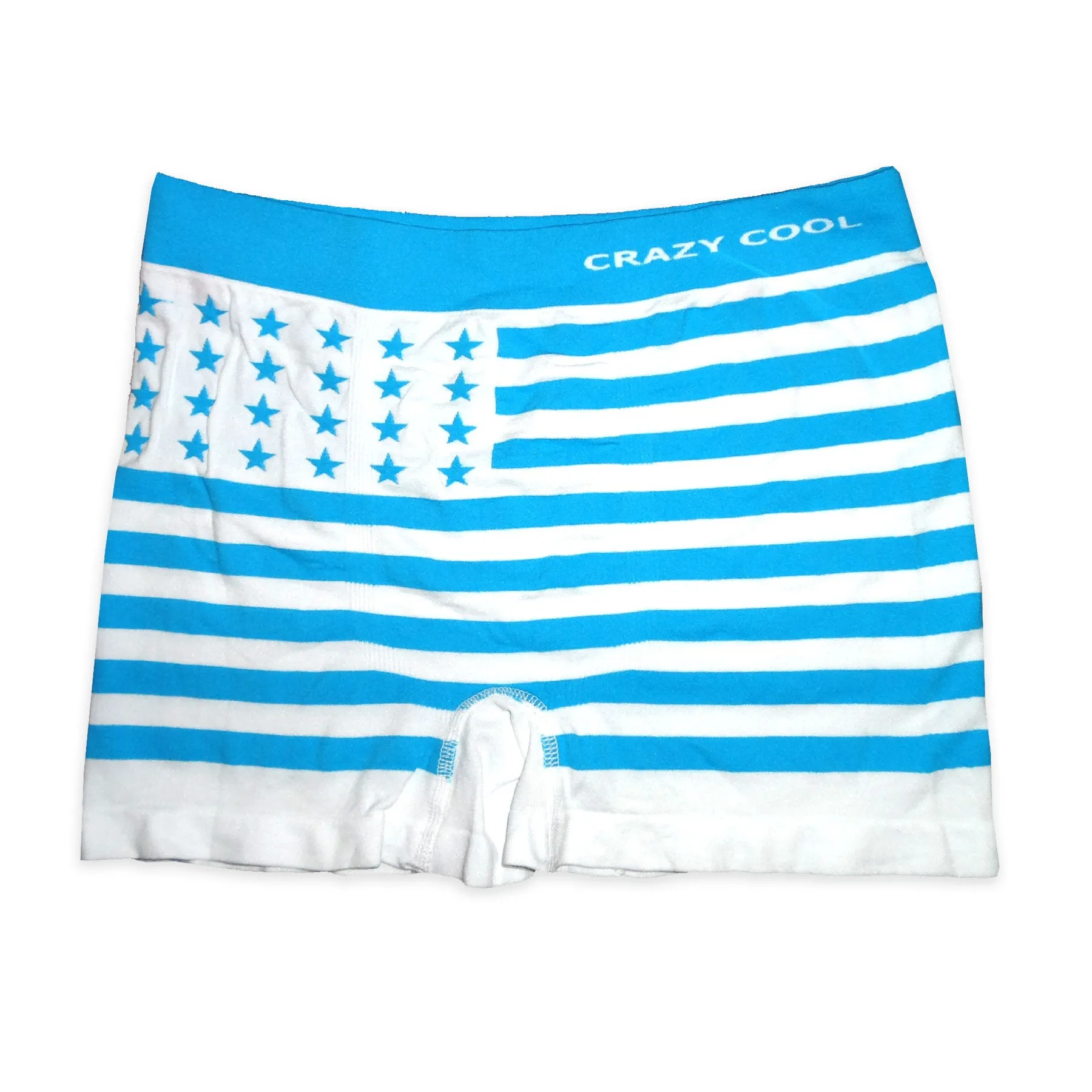 Crazy Cool Stretches Seamless Mens Boxer Briefs Underwear 6-Pack Set - American Flag