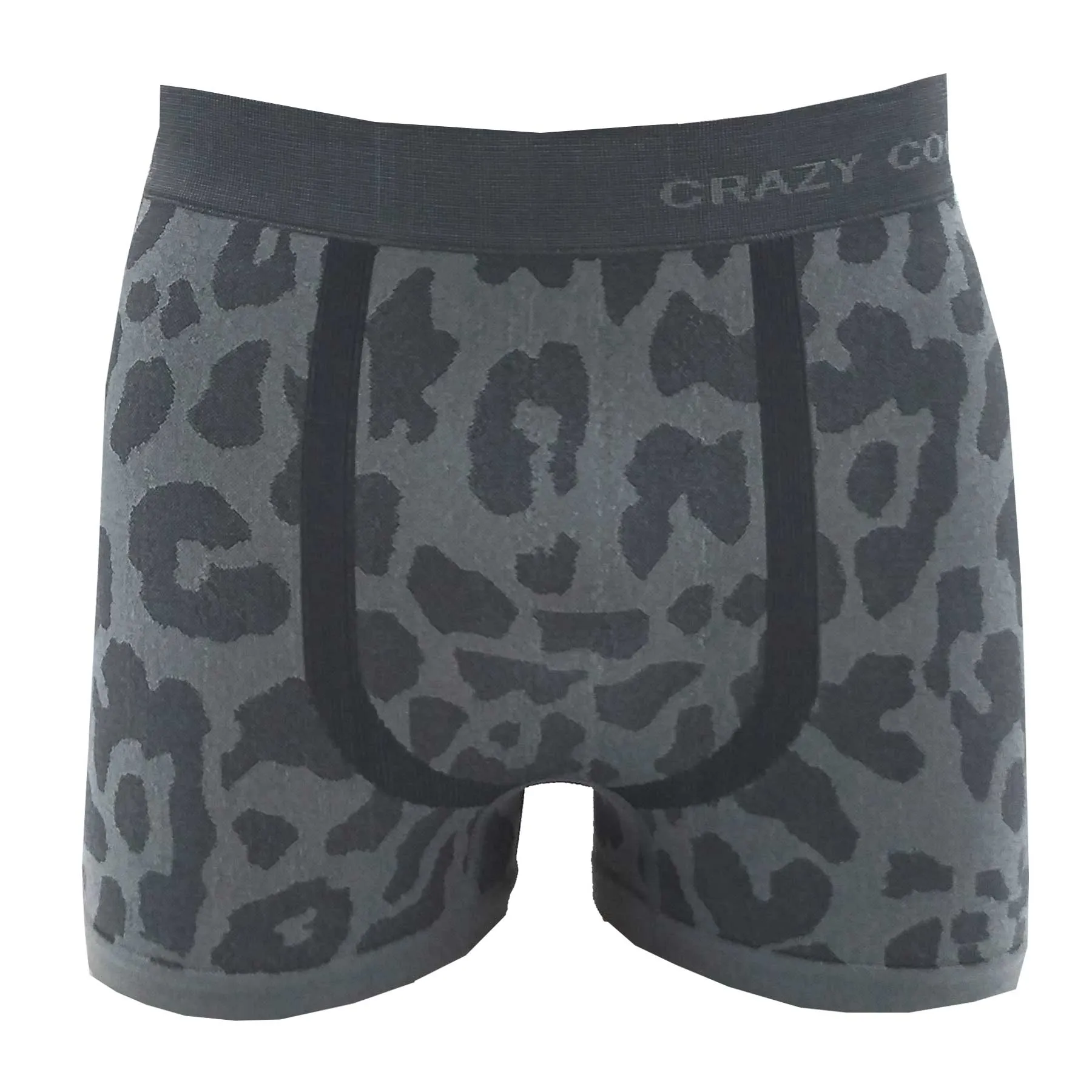 Crazy Cool Stretches Seamless Mens Boxer Briefs Underwear 6-Pack Set - Animal Prints