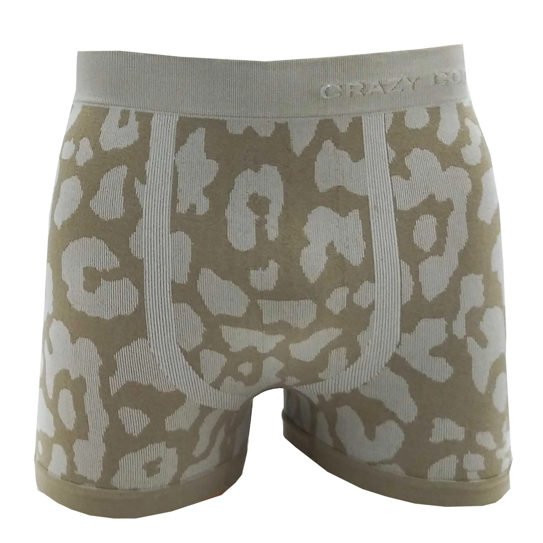Crazy Cool Stretches Seamless Mens Boxer Briefs Underwear 6-Pack Set - Animal Prints
