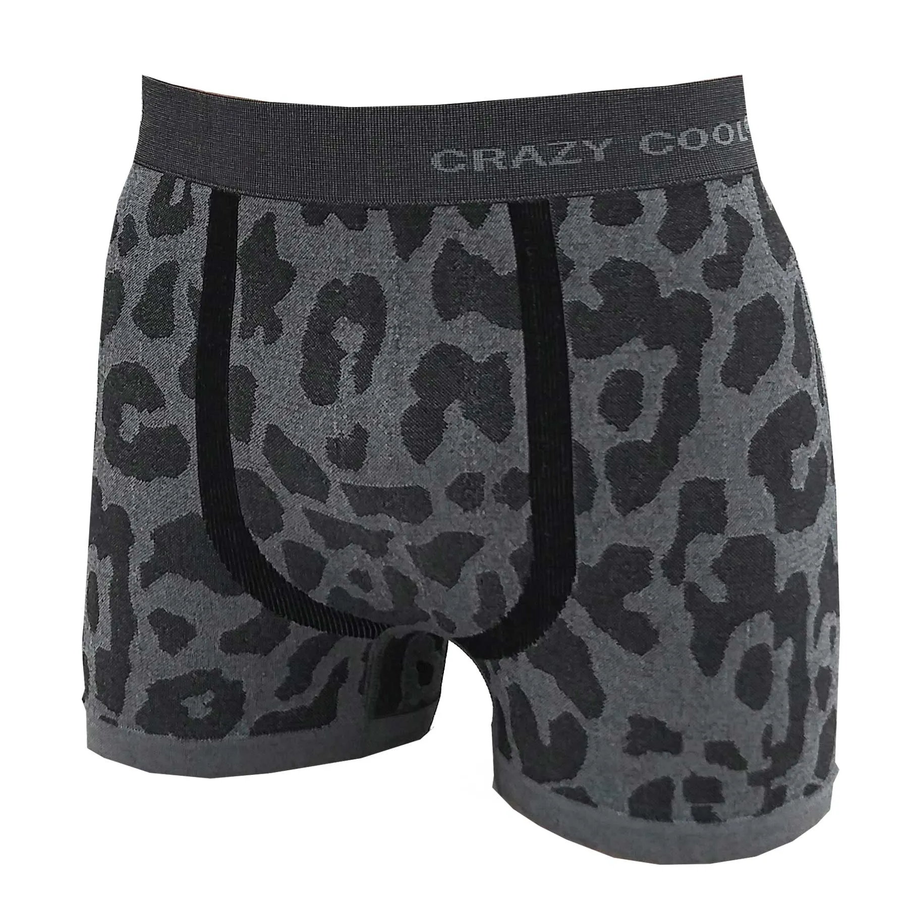 Crazy Cool Stretches Seamless Mens Boxer Briefs Underwear 6-Pack Set - Animal Prints