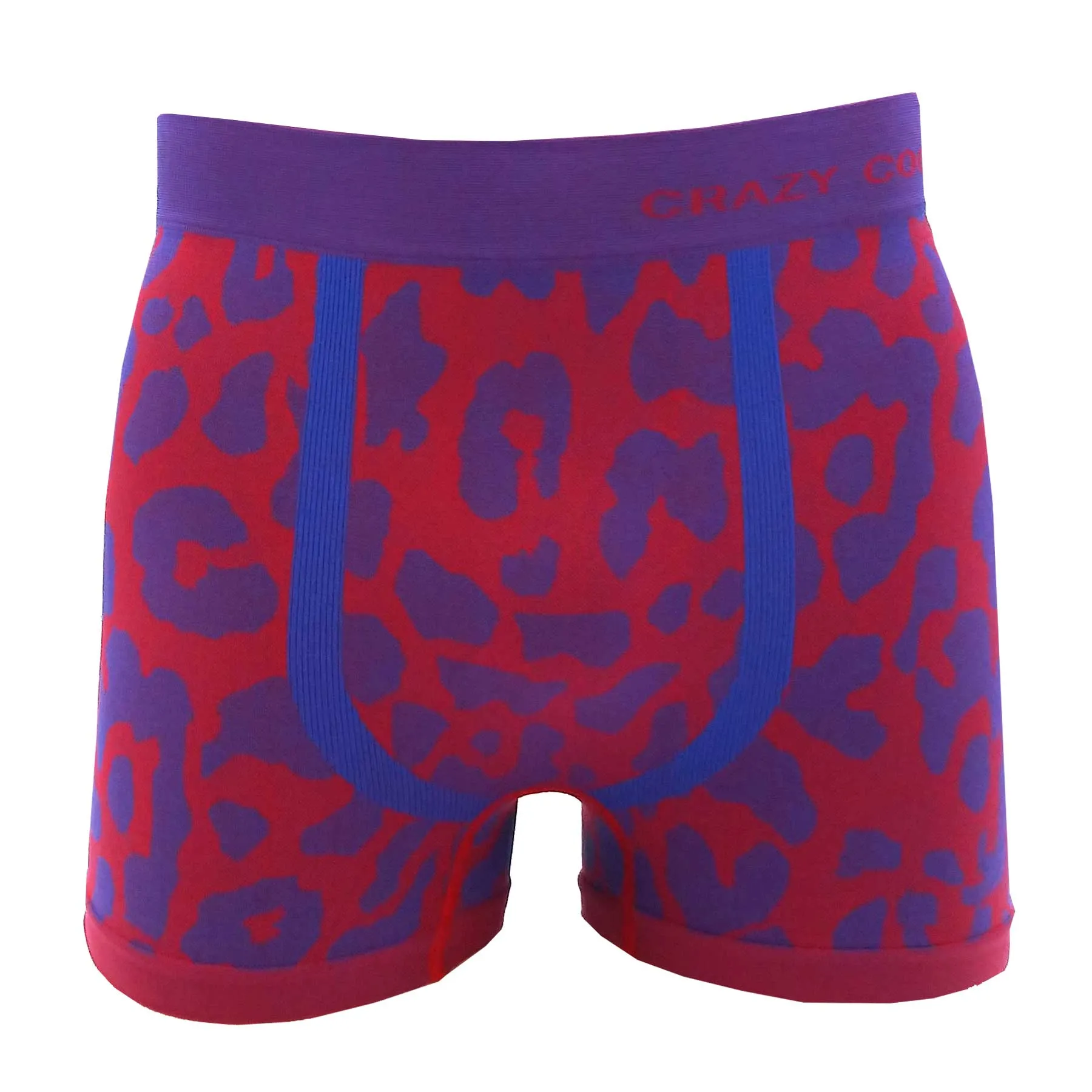 Crazy Cool Stretches Seamless Mens Boxer Briefs Underwear 6-Pack Set - Animal Prints