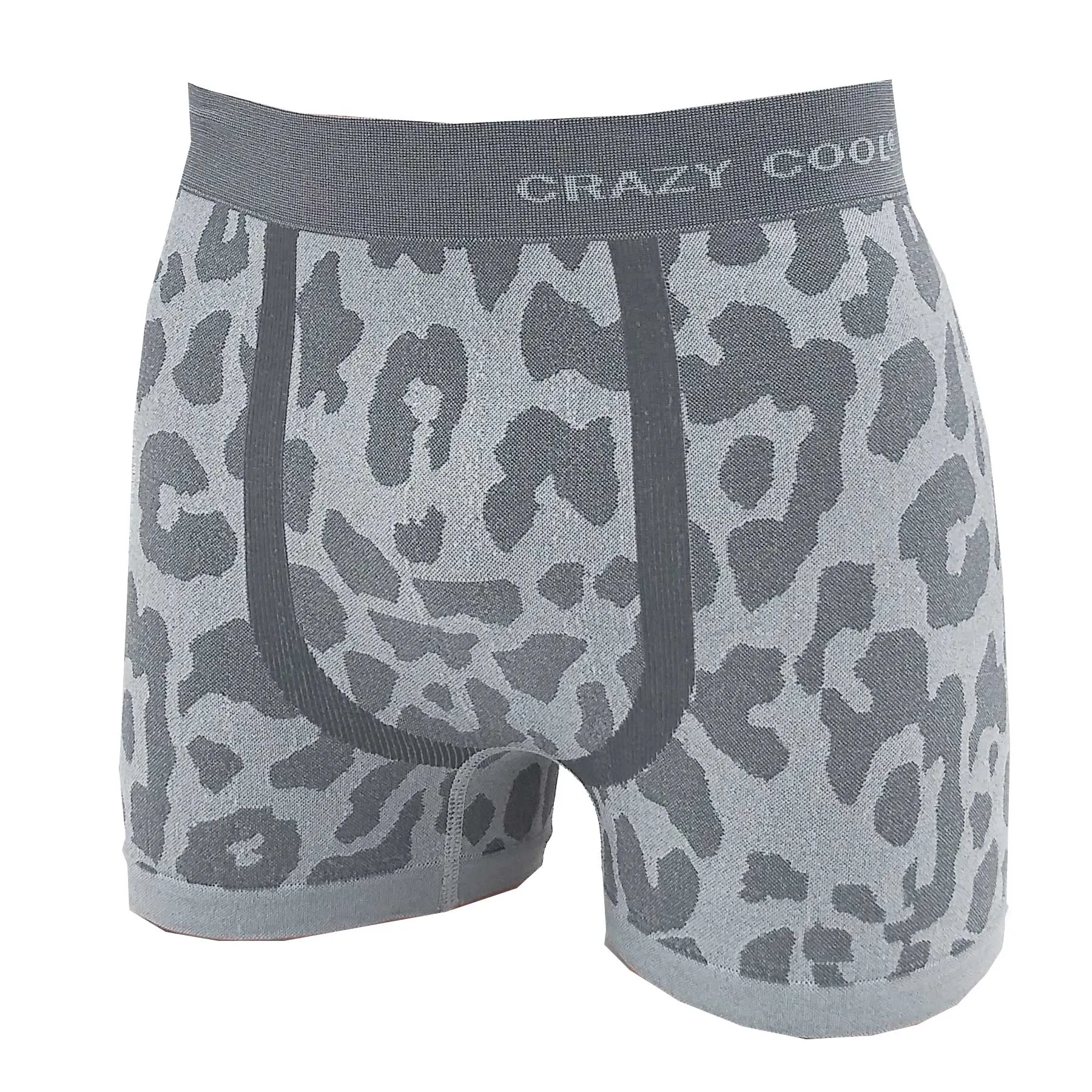 Crazy Cool Stretches Seamless Mens Boxer Briefs Underwear 6-Pack Set - Animal Prints
