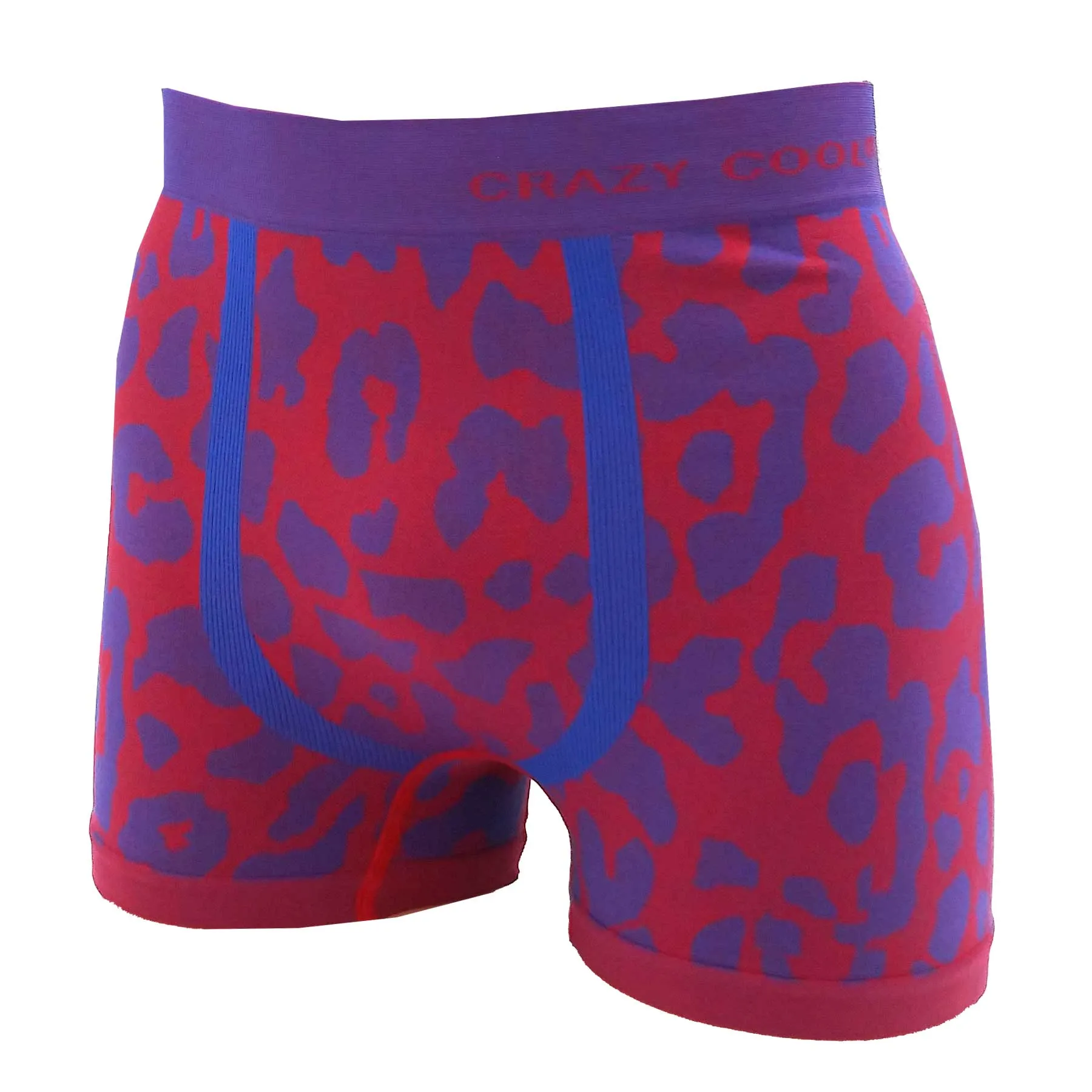 Crazy Cool Stretches Seamless Mens Boxer Briefs Underwear 6-Pack Set - Animal Prints