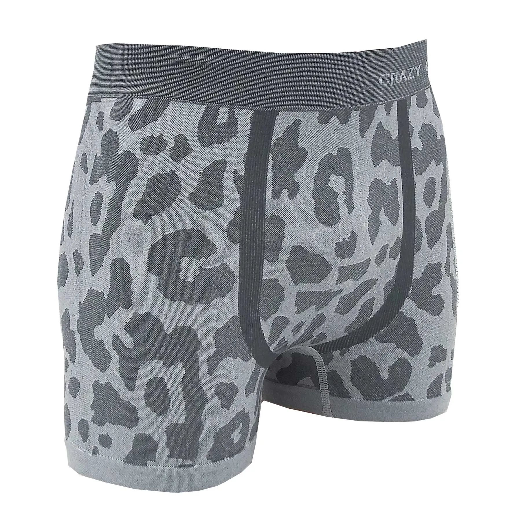 Crazy Cool Stretches Seamless Mens Boxer Briefs Underwear 6-Pack Set - Animal Prints