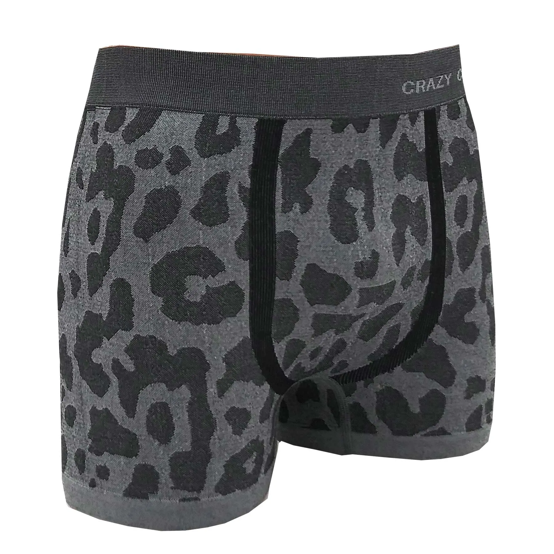 Crazy Cool Stretches Seamless Mens Boxer Briefs Underwear 6-Pack Set - Animal Prints