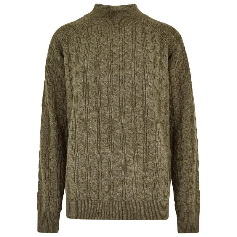 Dubarry Tallanstown Ladies Funnel Neck Jumper - Dusky Green