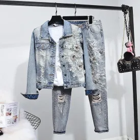 EM Fashion Denim Pants Sets