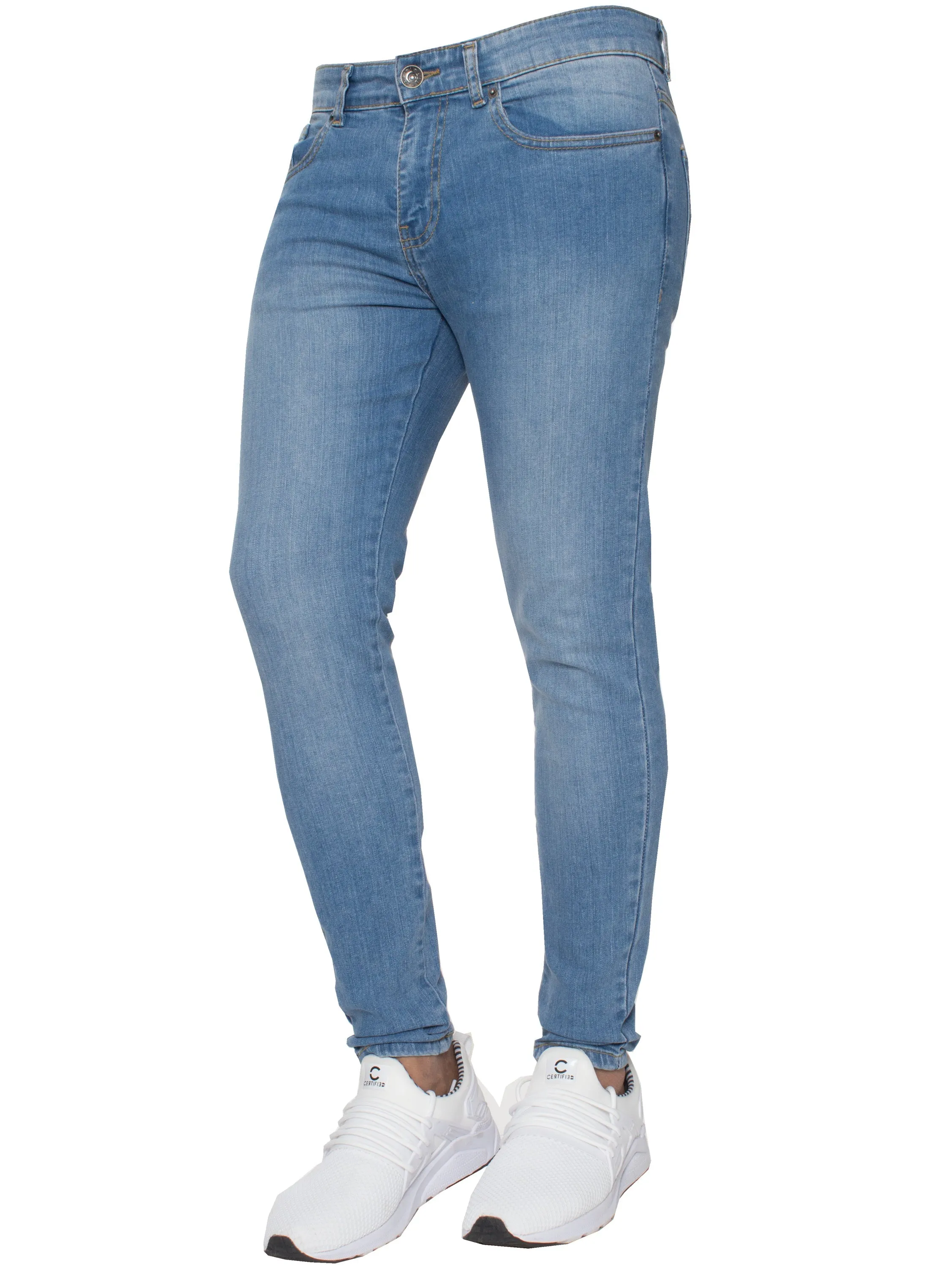 Enzo | Mens Gerardo Skinny Fit Denim Jeans