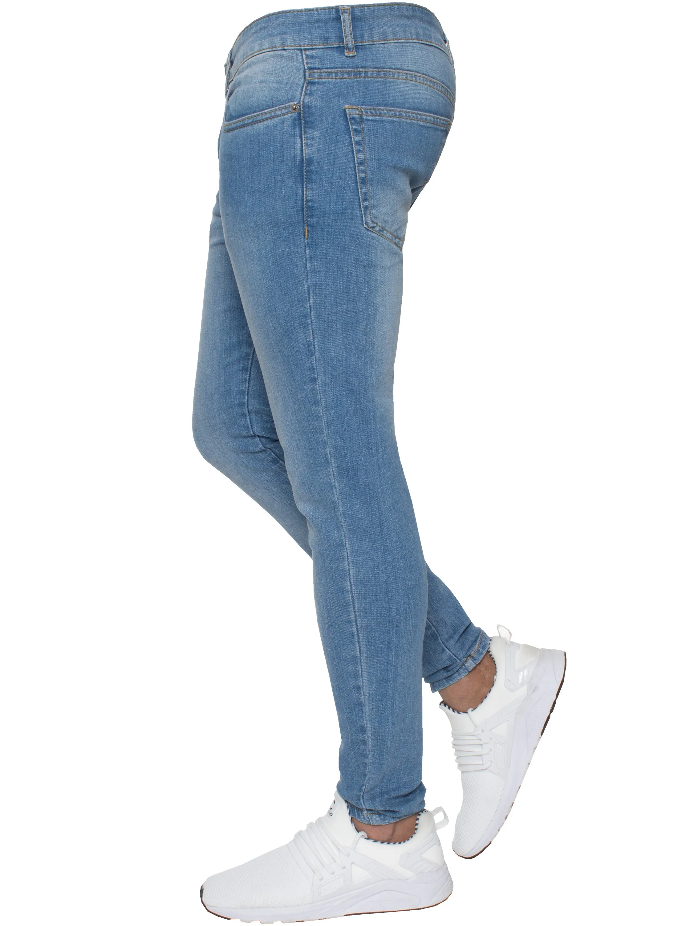 Enzo | Mens Gerardo Skinny Fit Denim Jeans