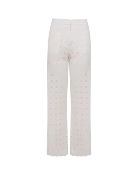 Eyelet Raya Pants - Off White