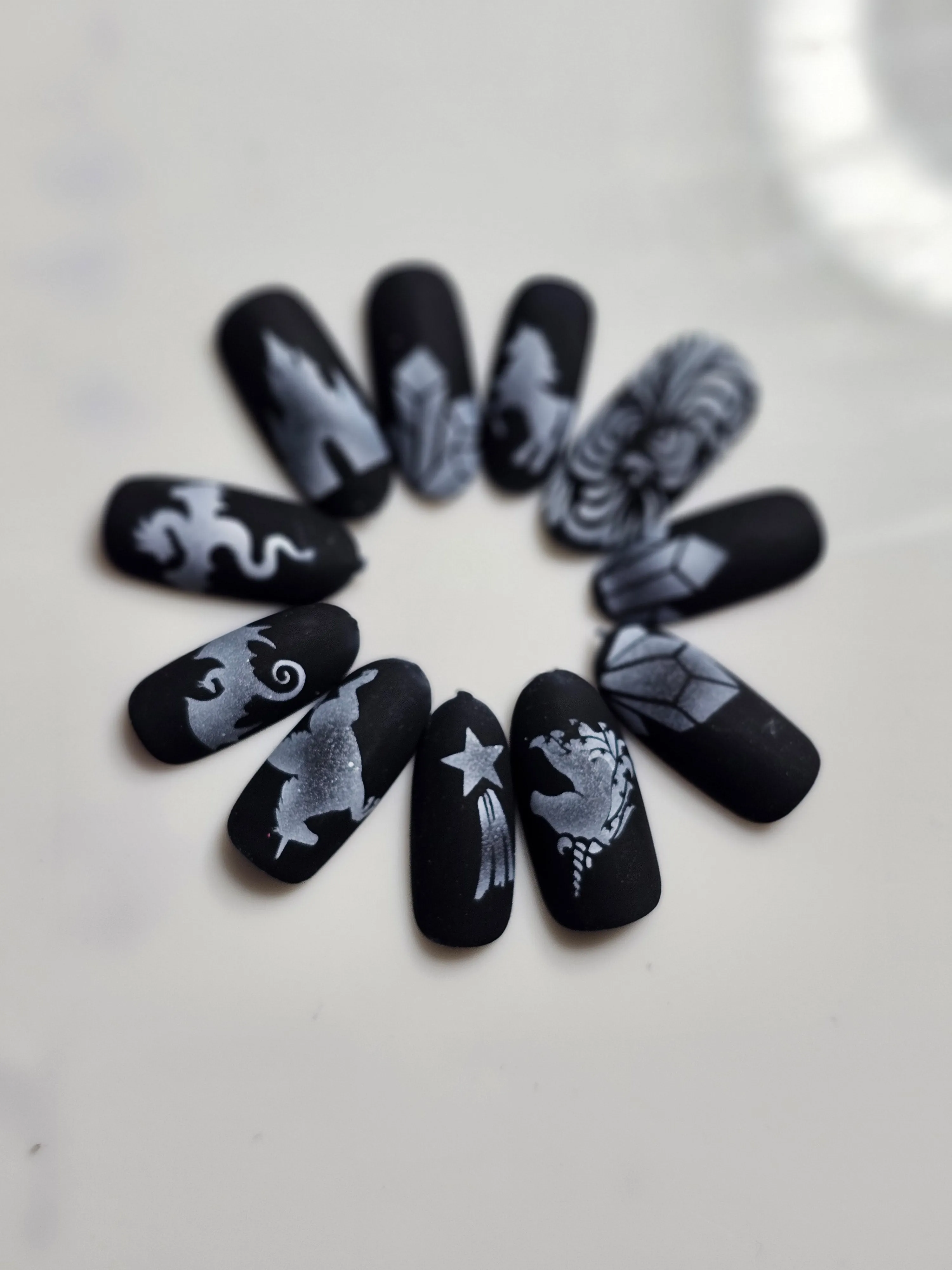 Fantasy Airbrush Nail Stencil Bundle