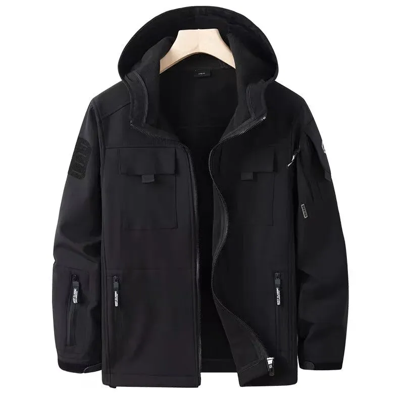 Fleece Autumn Military Men Jackets Waterproof Fishing Hunting Hiking Camping Climbing Winter Tracksuits Coat Thermal Fall S-5XL