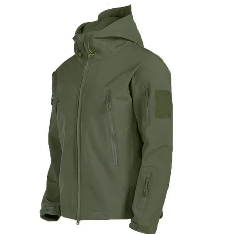 Fleece Autumn Military Men Jackets Waterproof Fishing Hunting Hiking Camping Climbing Winter Tracksuits Coat Thermal Fall S-5XL