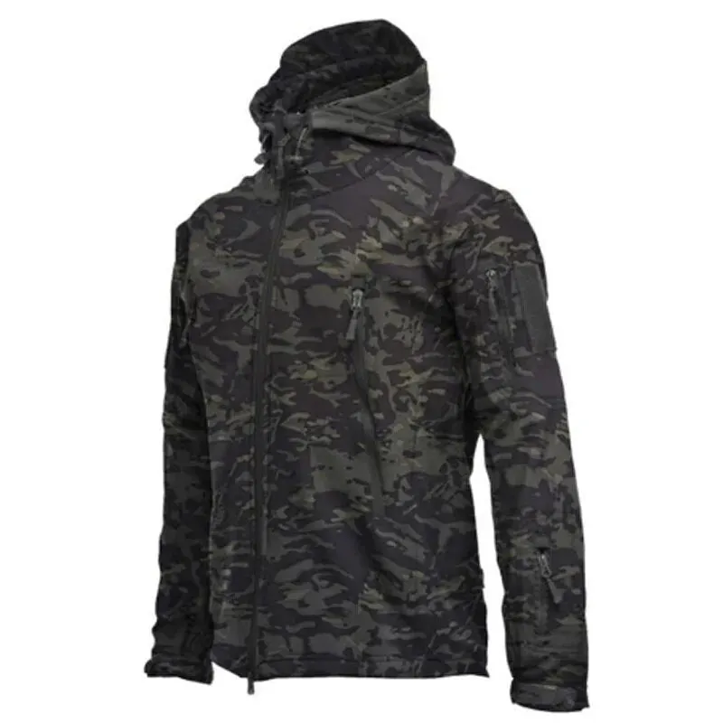 Fleece Autumn Military Men Jackets Waterproof Fishing Hunting Hiking Camping Climbing Winter Tracksuits Coat Thermal Fall S-5XL