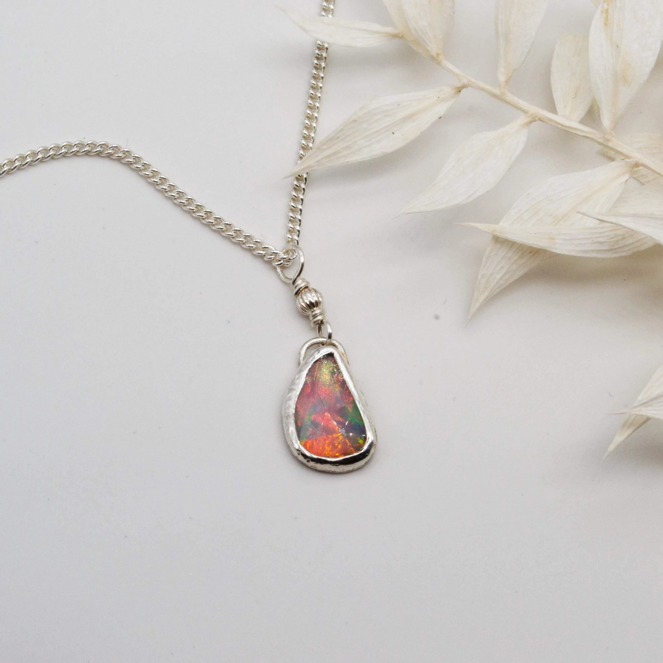 Freeform opal pendant