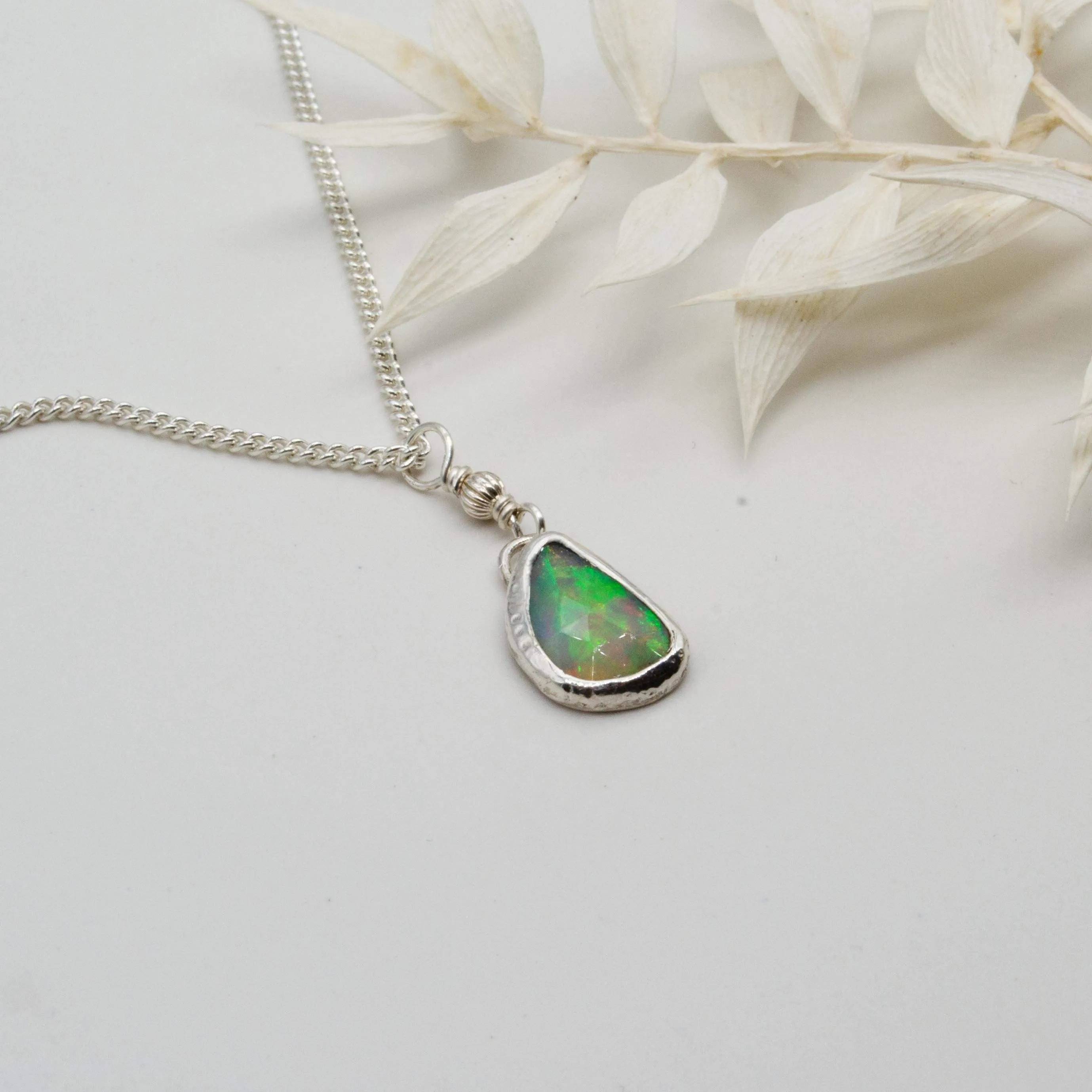 Freeform opal pendant