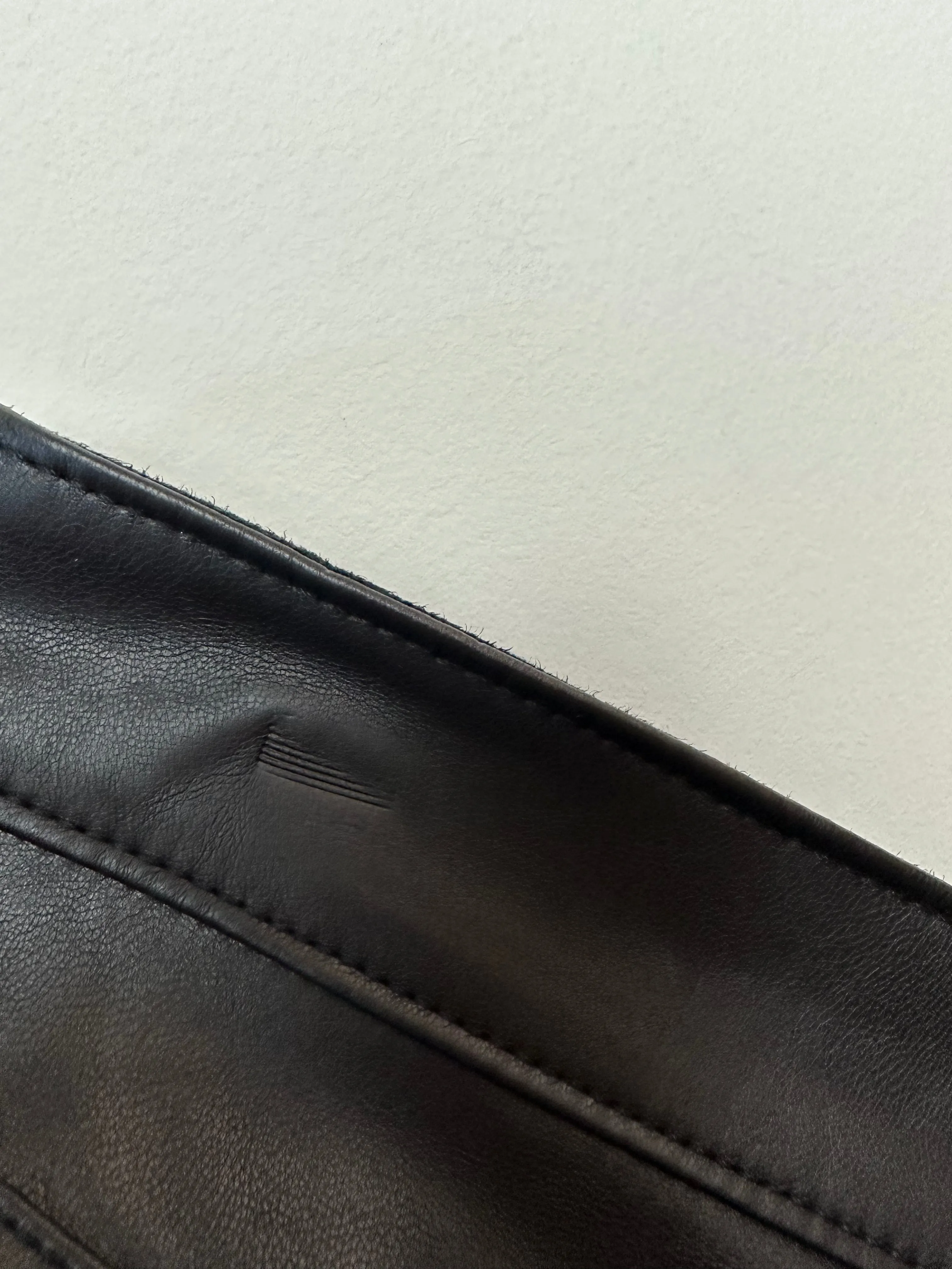 Gap "Vintage" Slim High Rise Black Faux Leather Pants 28 6