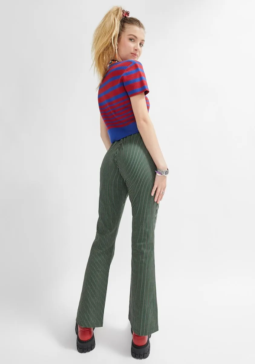 Gossip Seeker Pinstripe Pants