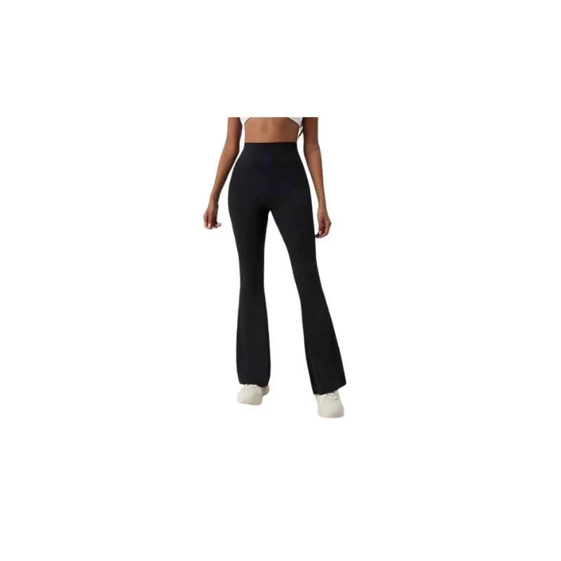 High Rise Blue Flared Yoga Pants