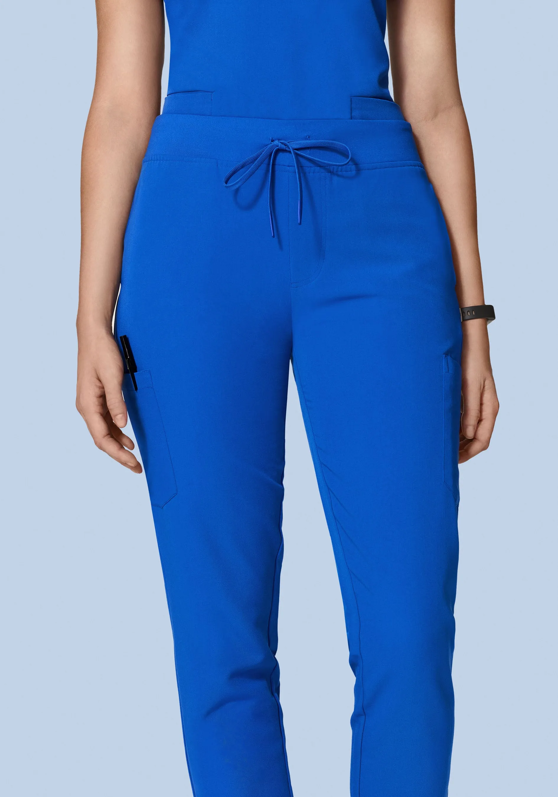 High Waisted Joggers Royal Blue