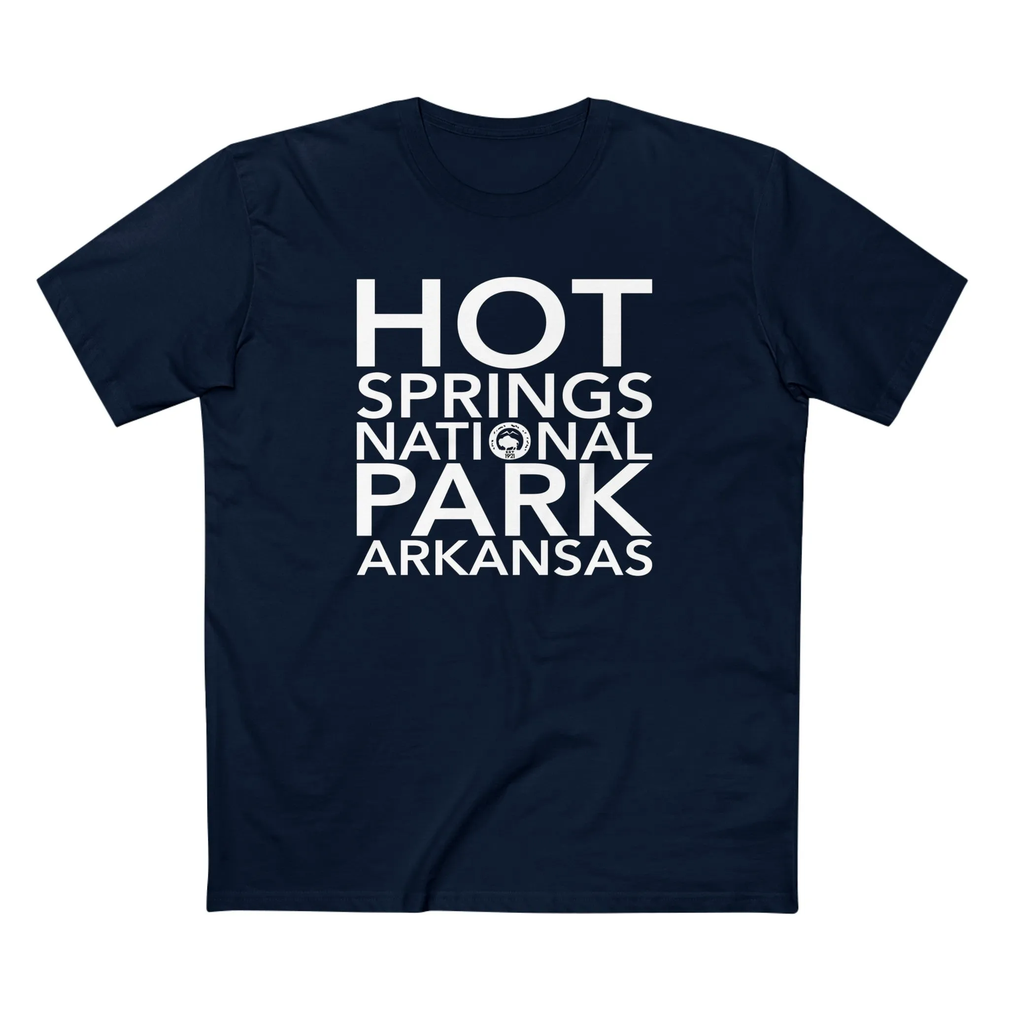 Hot Springs National Park T-Shirt Block Text