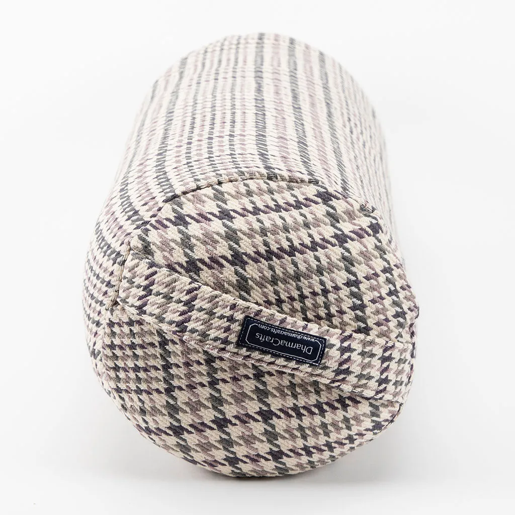 Houndstooth Plaid Bolster - COVER ONLY