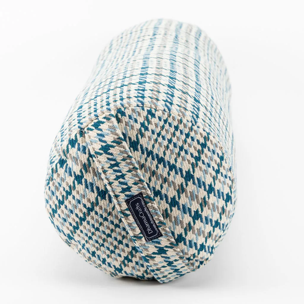 Houndstooth Plaid Bolster - COVER ONLY