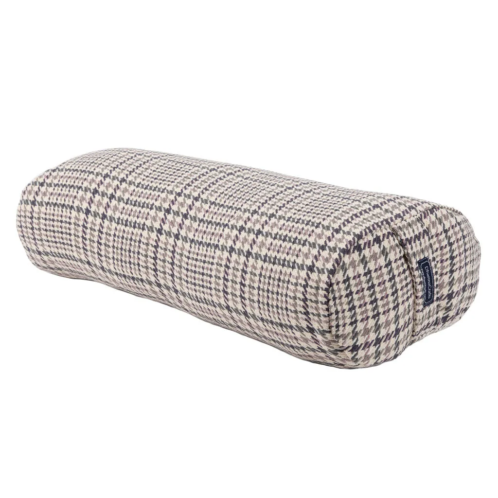 Houndstooth Plaid Bolster - COVER ONLY