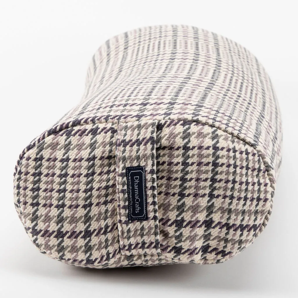 Houndstooth Plaid Bolster - COVER ONLY