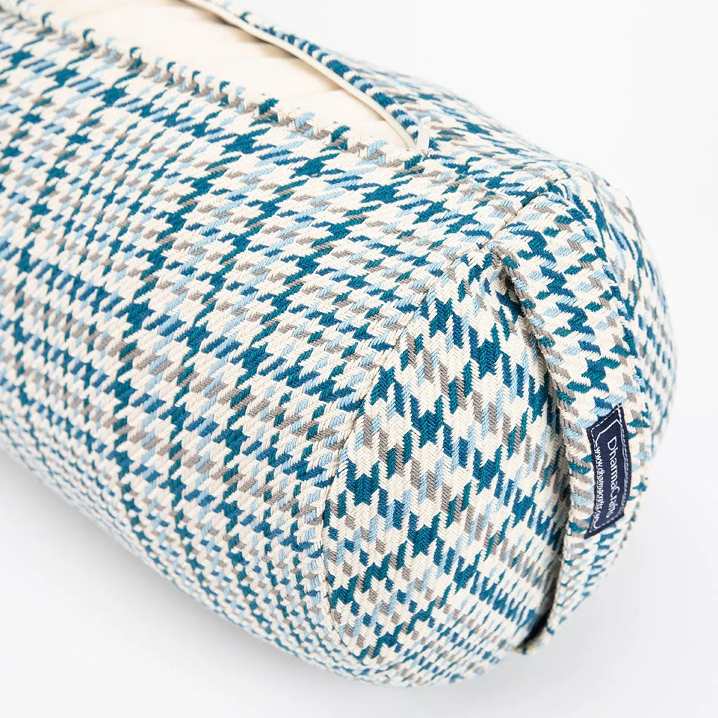 Houndstooth Plaid Bolster - COVER ONLY