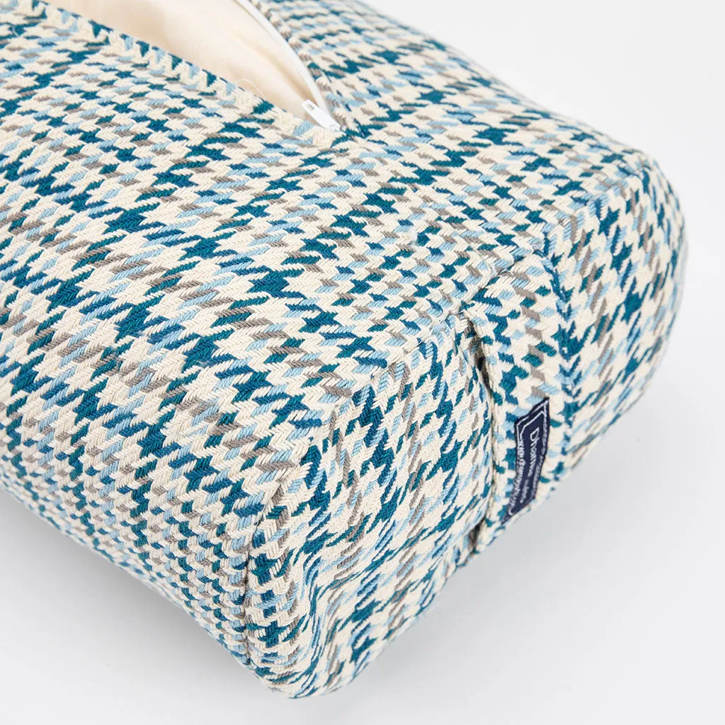 Houndstooth Plaid Bolster - COVER ONLY