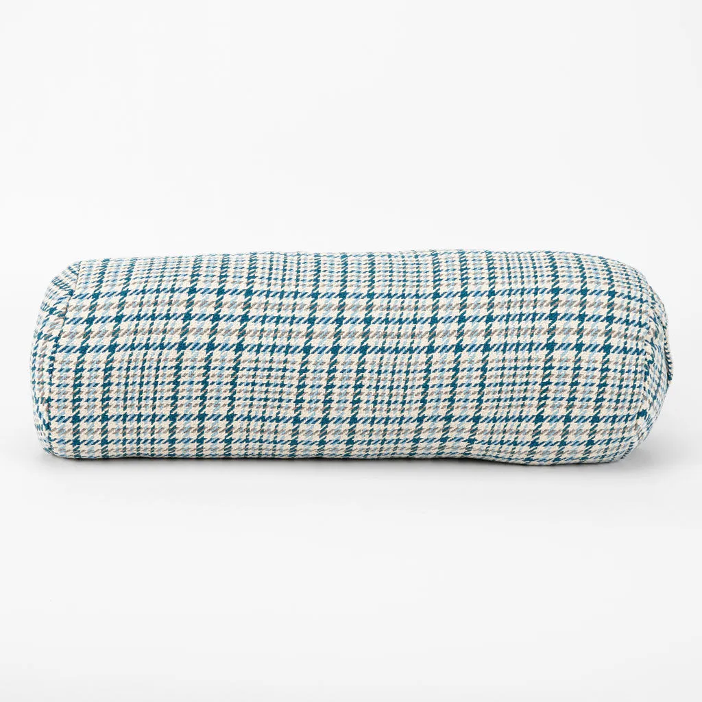 Houndstooth Plaid Bolster - COVER ONLY
