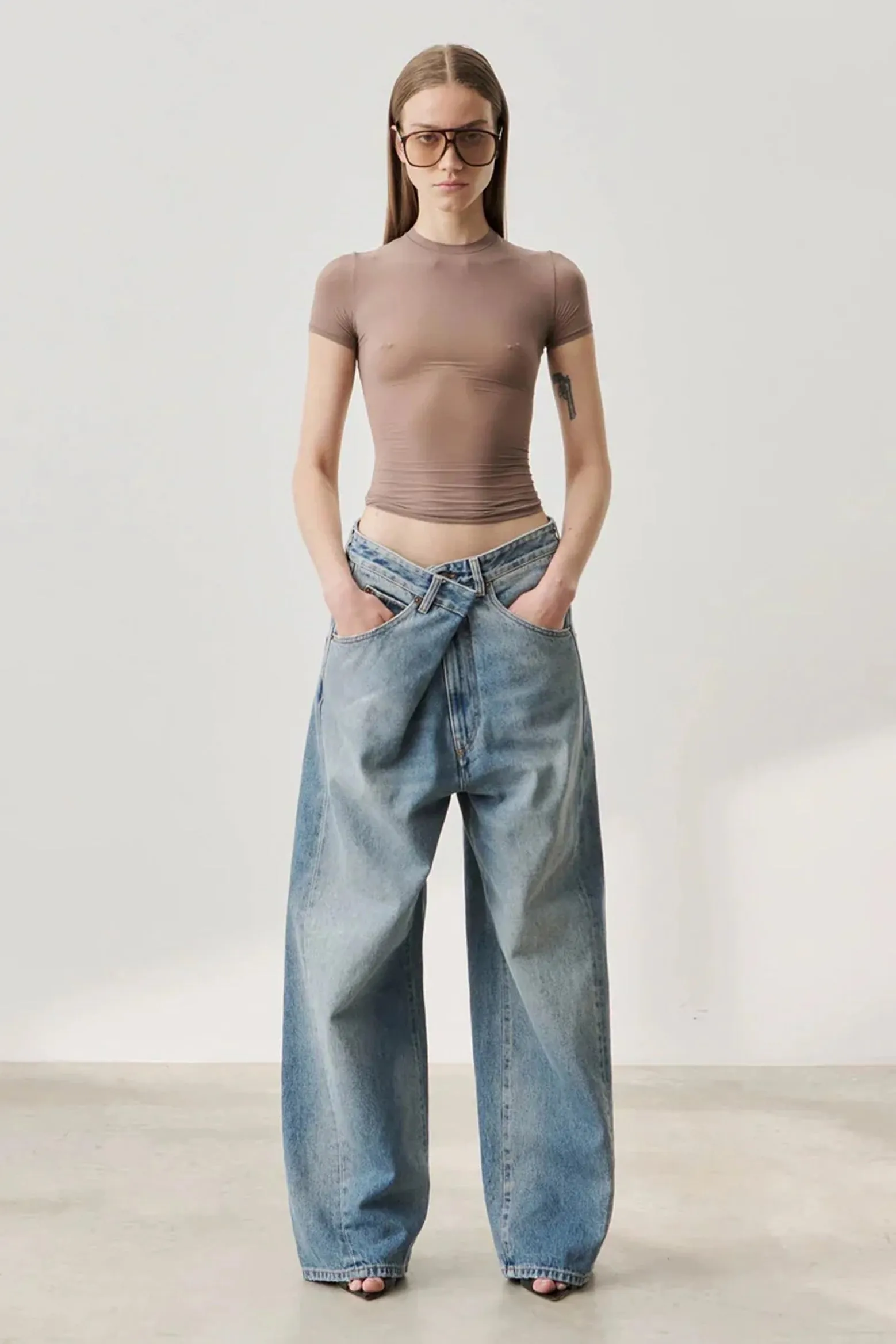 INES - FOLD OVER DENIM