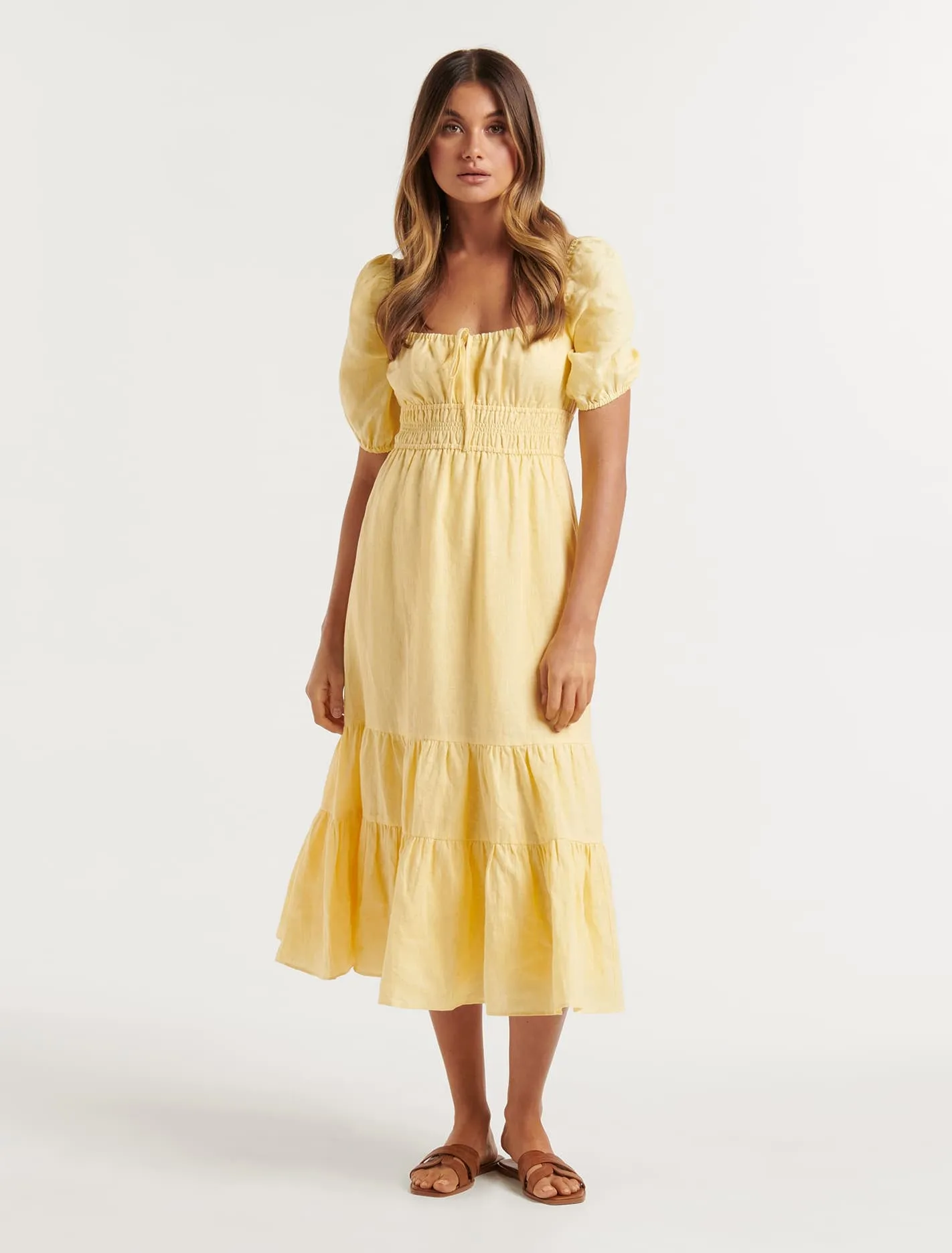 Josephine Petite Tiered Midi Dress