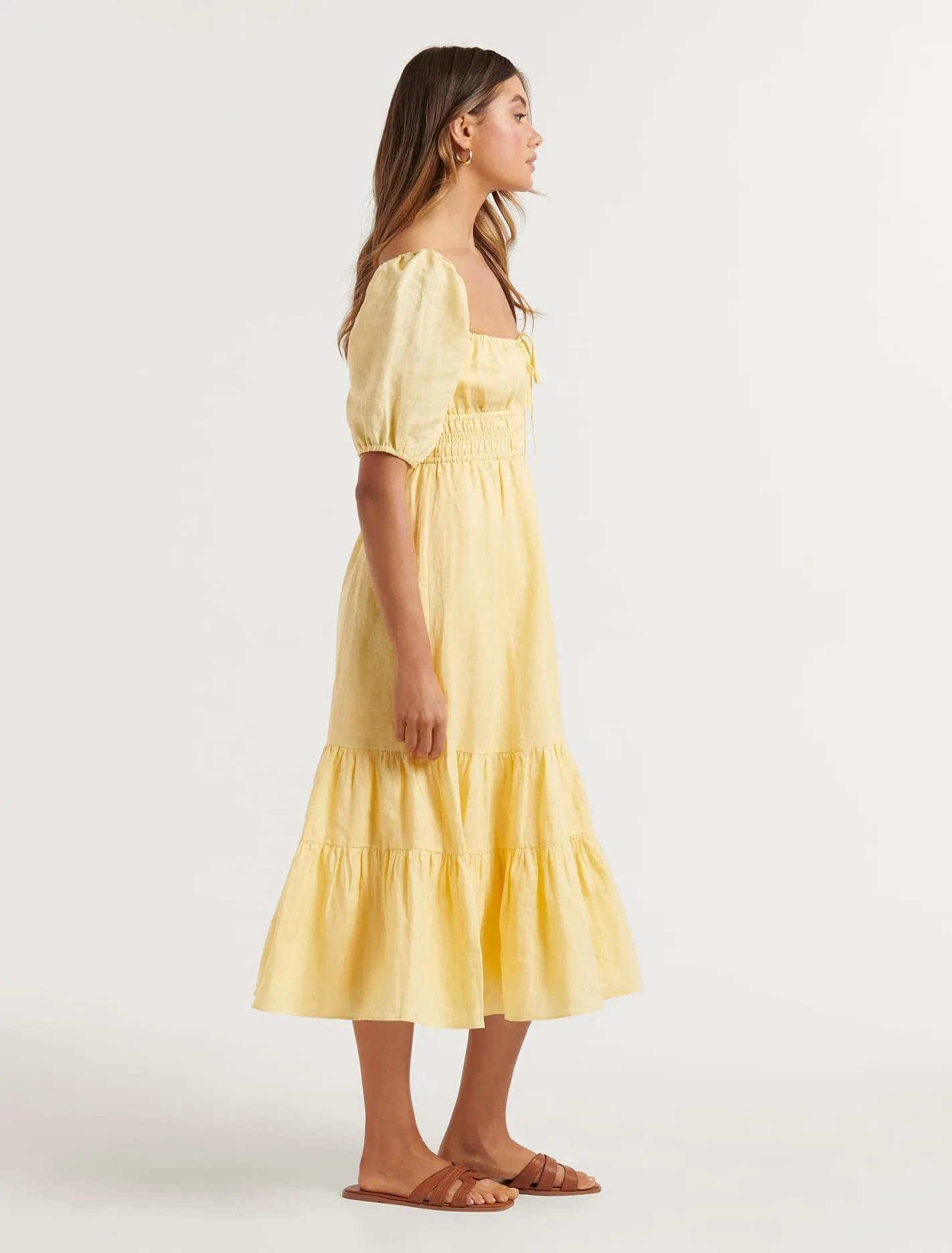 Josephine Petite Tiered Midi Dress