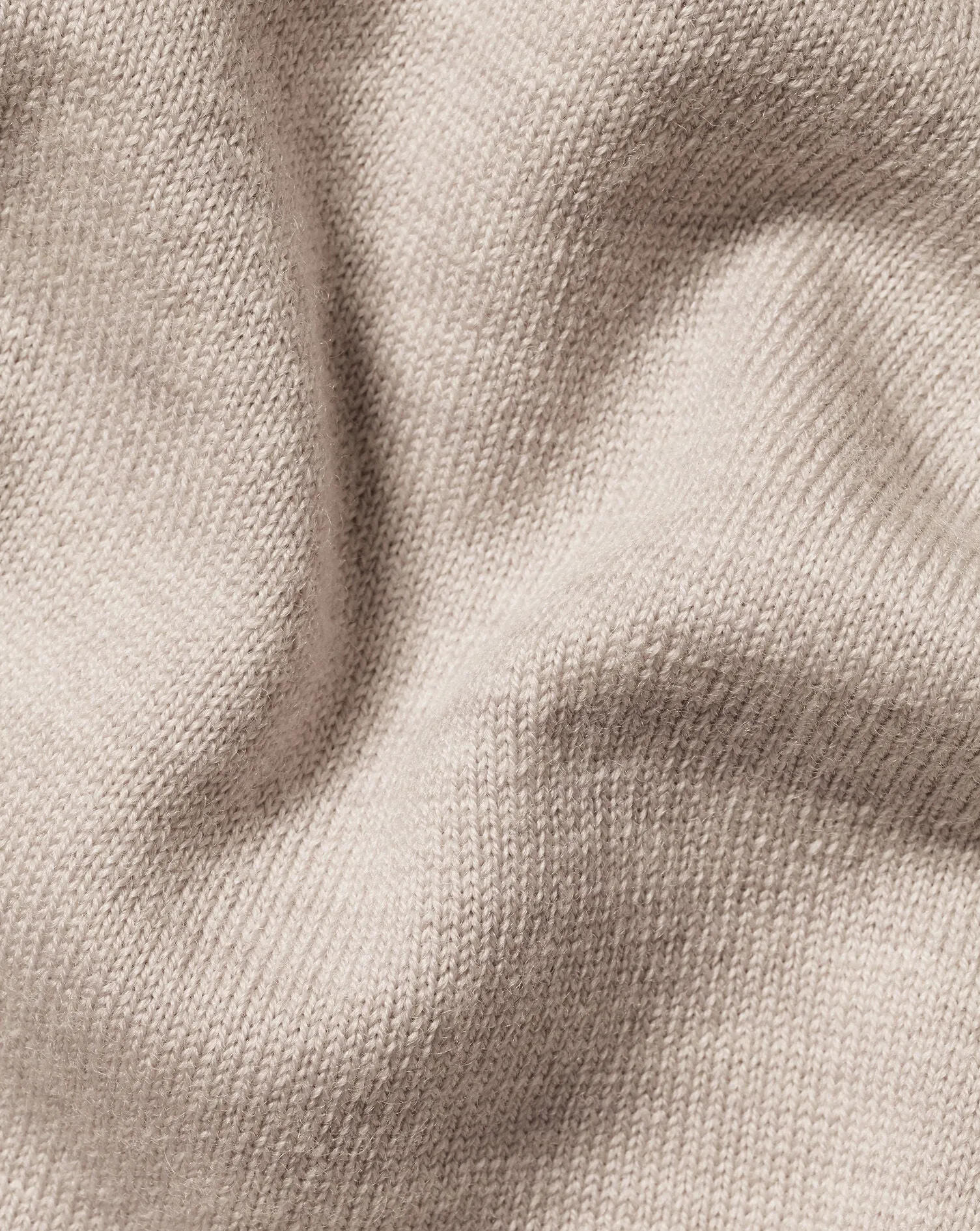 Limestone Pure Merino Zip Neck Jumper