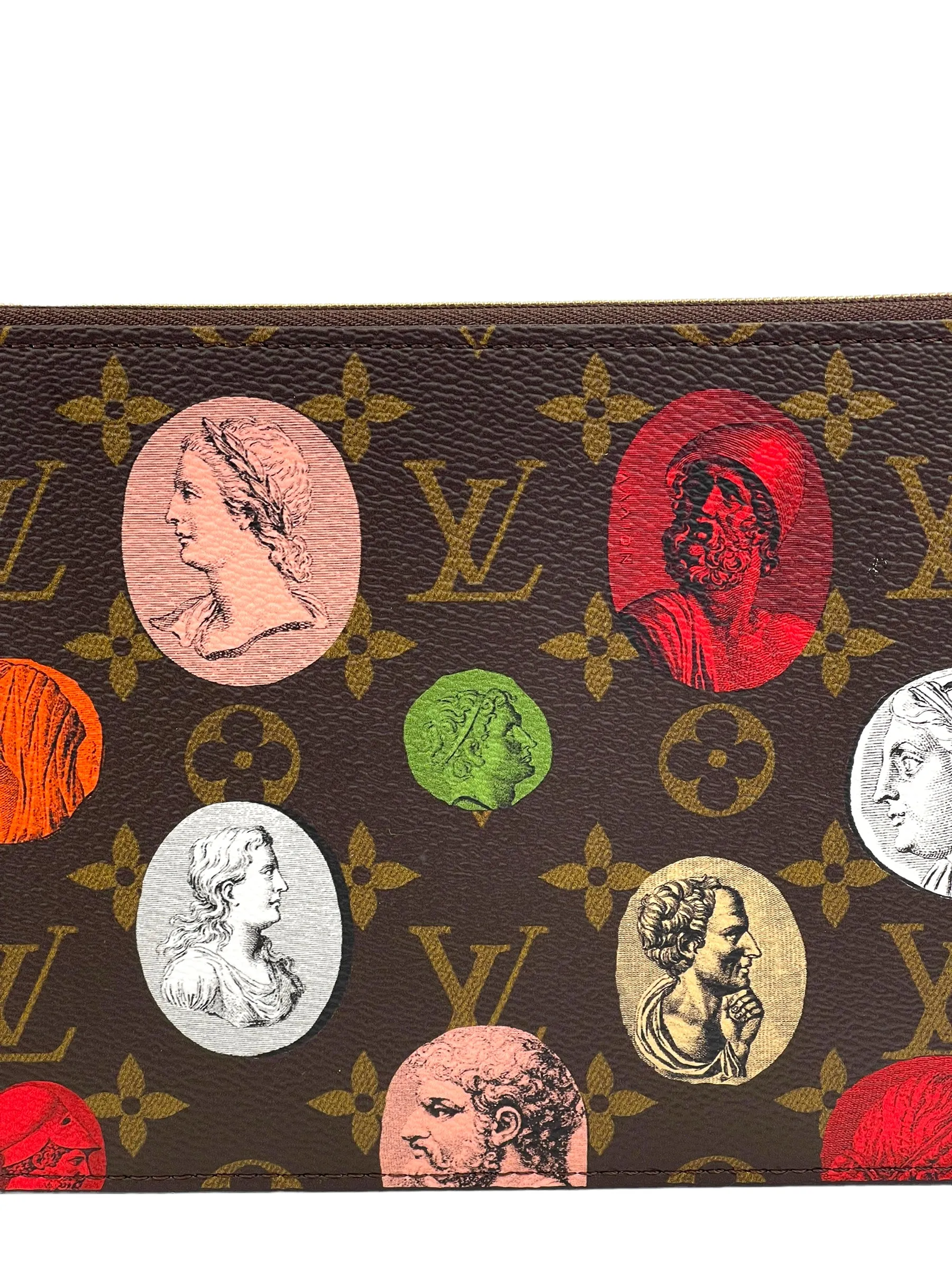 Louis Vuitton Limited Edition Monogram Cameo x Fornasetti Pochette